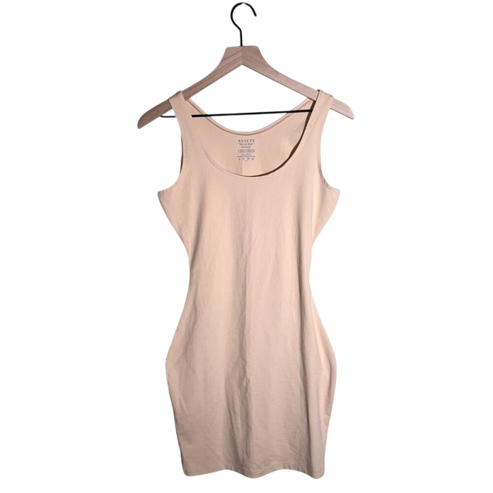 SPANX Assets Red Hot Label Peach bodycon slip dress L